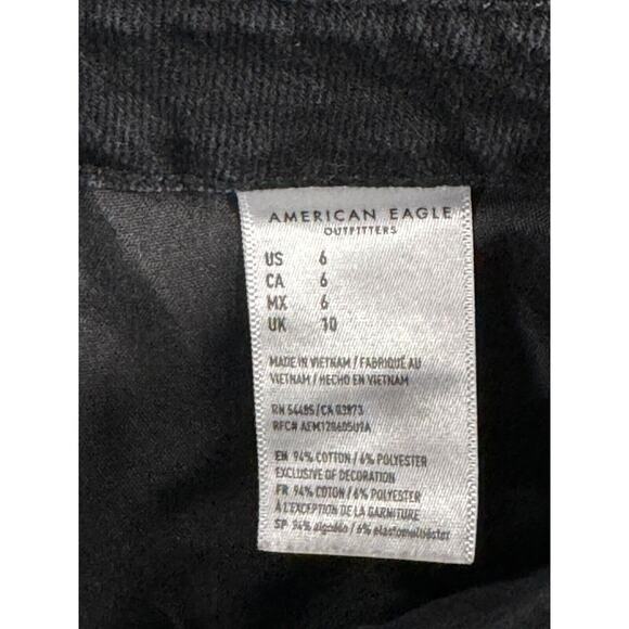 American Eagle Skirt Women 6 High Rise A Line Button Front Denim - Picture 8 of 9